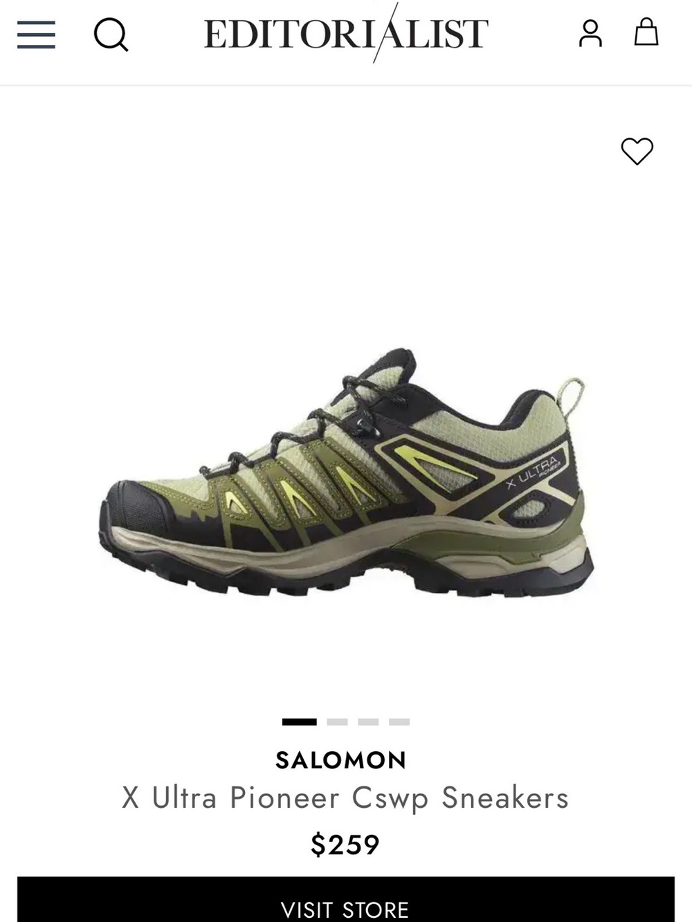 Salomon X Ultra Pioneer  Trail Sneakers - Olive/Black